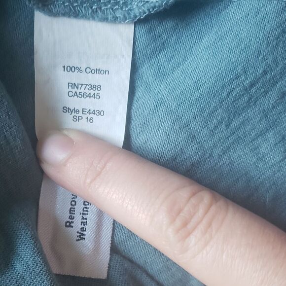 MADEWELL Teal Back Zip Swing Tee - M - Picture 10 of 14